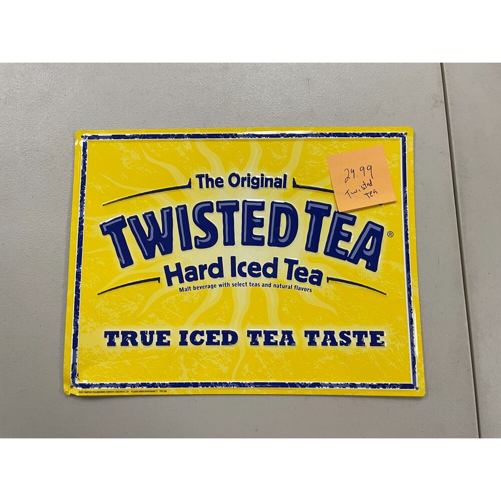 Twisted Tea Hard Iced Tea Metal Tin Sign Beer Bar Mancave